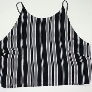 Soprano, striped crop top, medium size